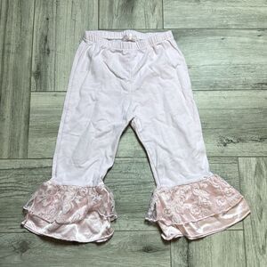 Bebemonde Toddler Girls Lace Ruffle Flare Pants Size 3T